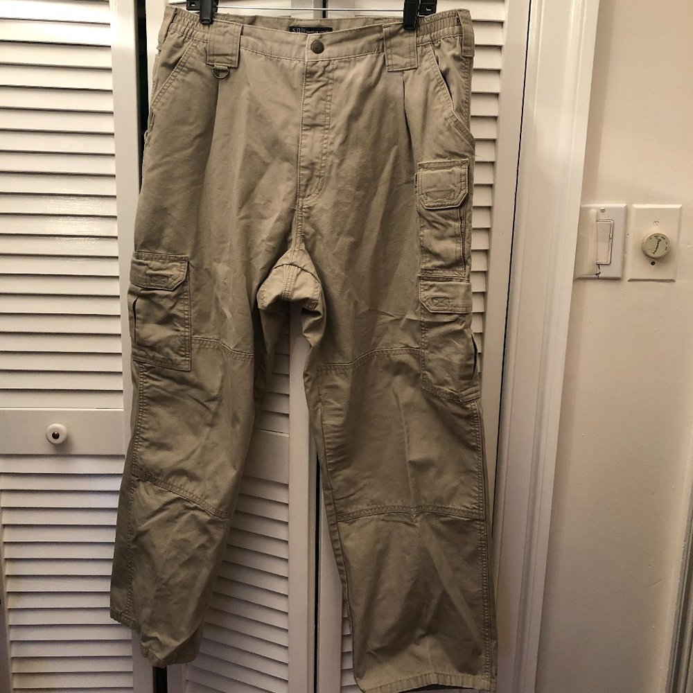 5.11 Tactical men beige pants, reinforced knees, 38